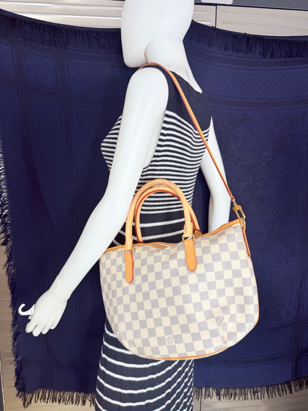 Louis Vuitton Riviera PM Damier Azur Convertible Bag - Picture 13 of 13